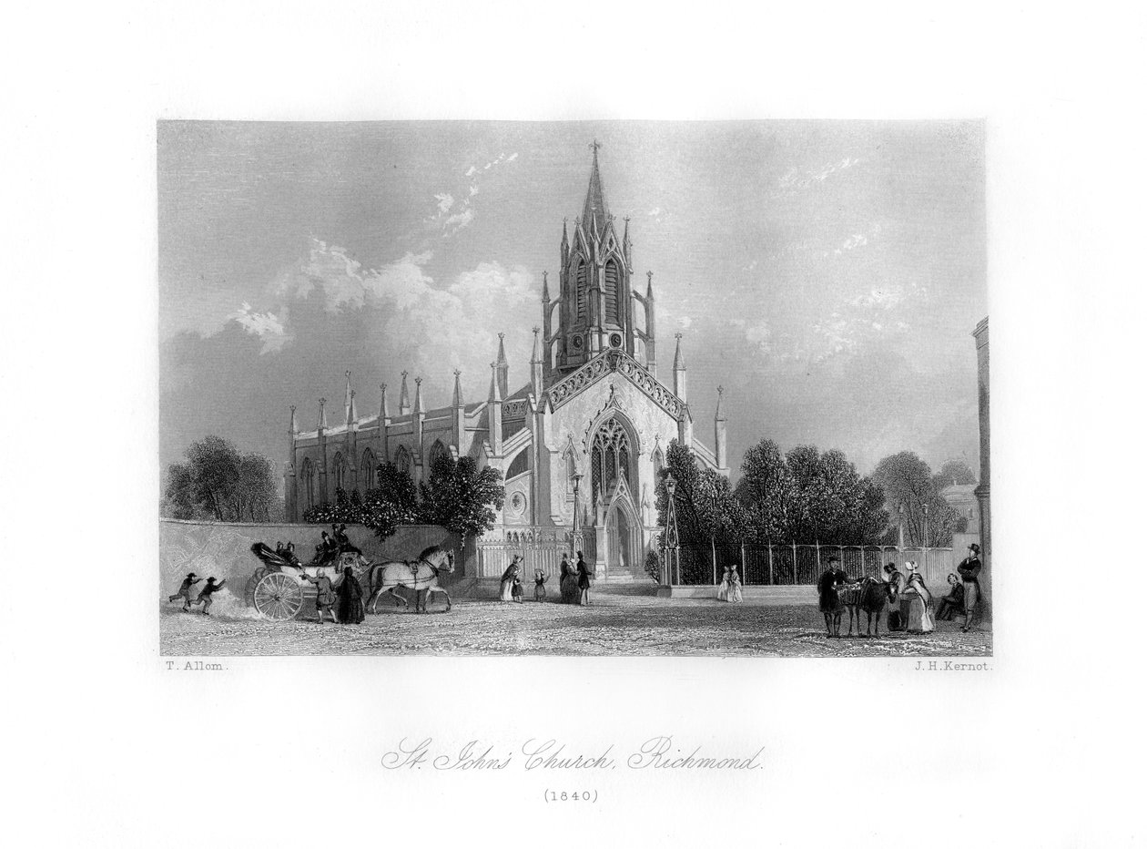 St. Johns Kirche, Richmond, 1840 von J. H. Kernot
