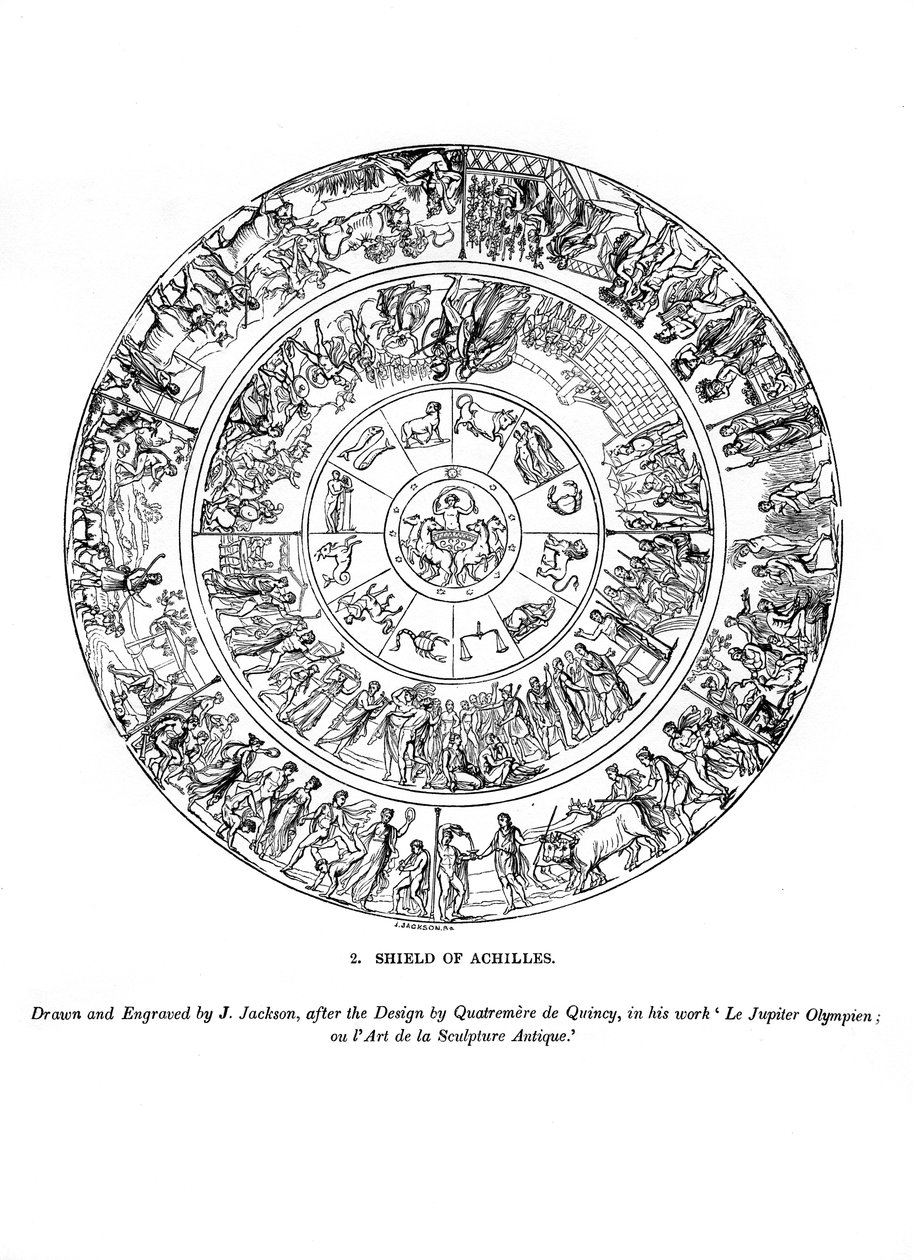 Schild des Achilles, 1843 von J. Jackson