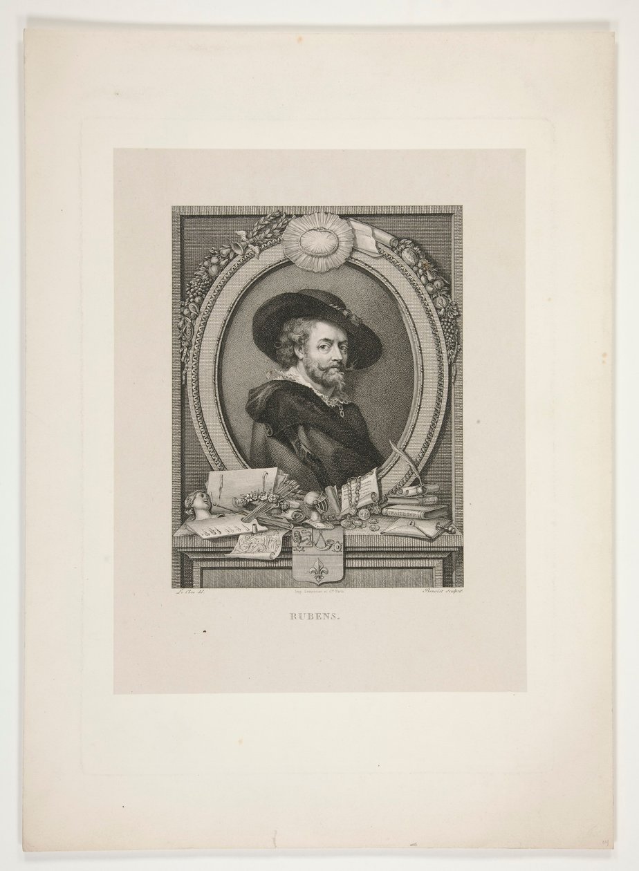Porträt von Peter Paul Rubens von J. L. Benoist