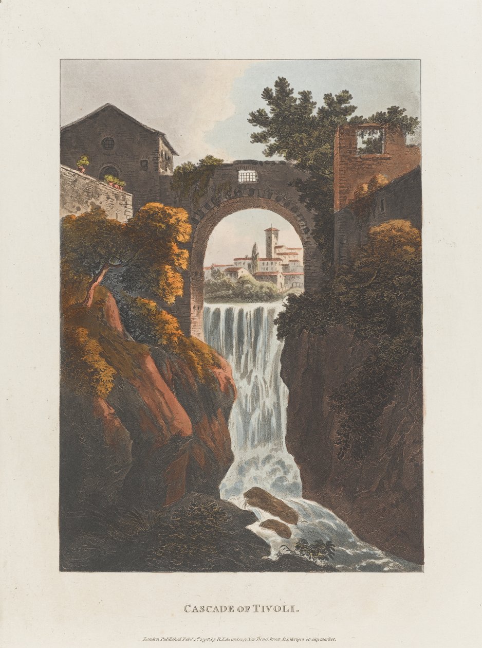 Wasserfall von Tivoli von J. Merigot