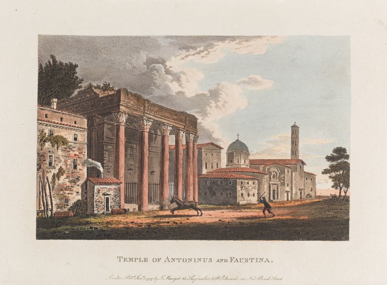 Tempel des Antoninus und Faustina von J. Merigot