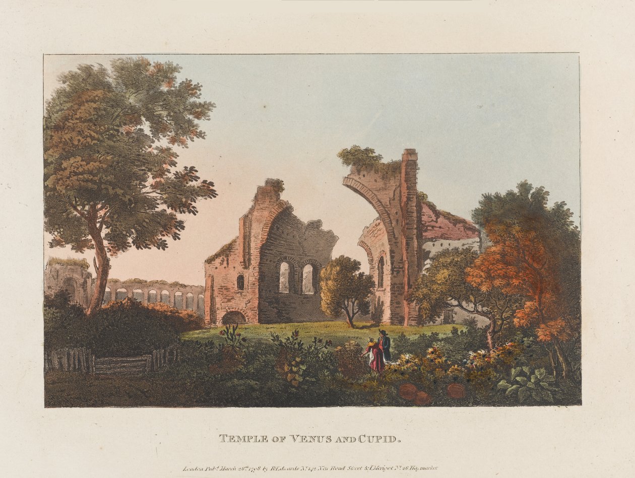 Tempel der Venus und Amor von J. Merigot