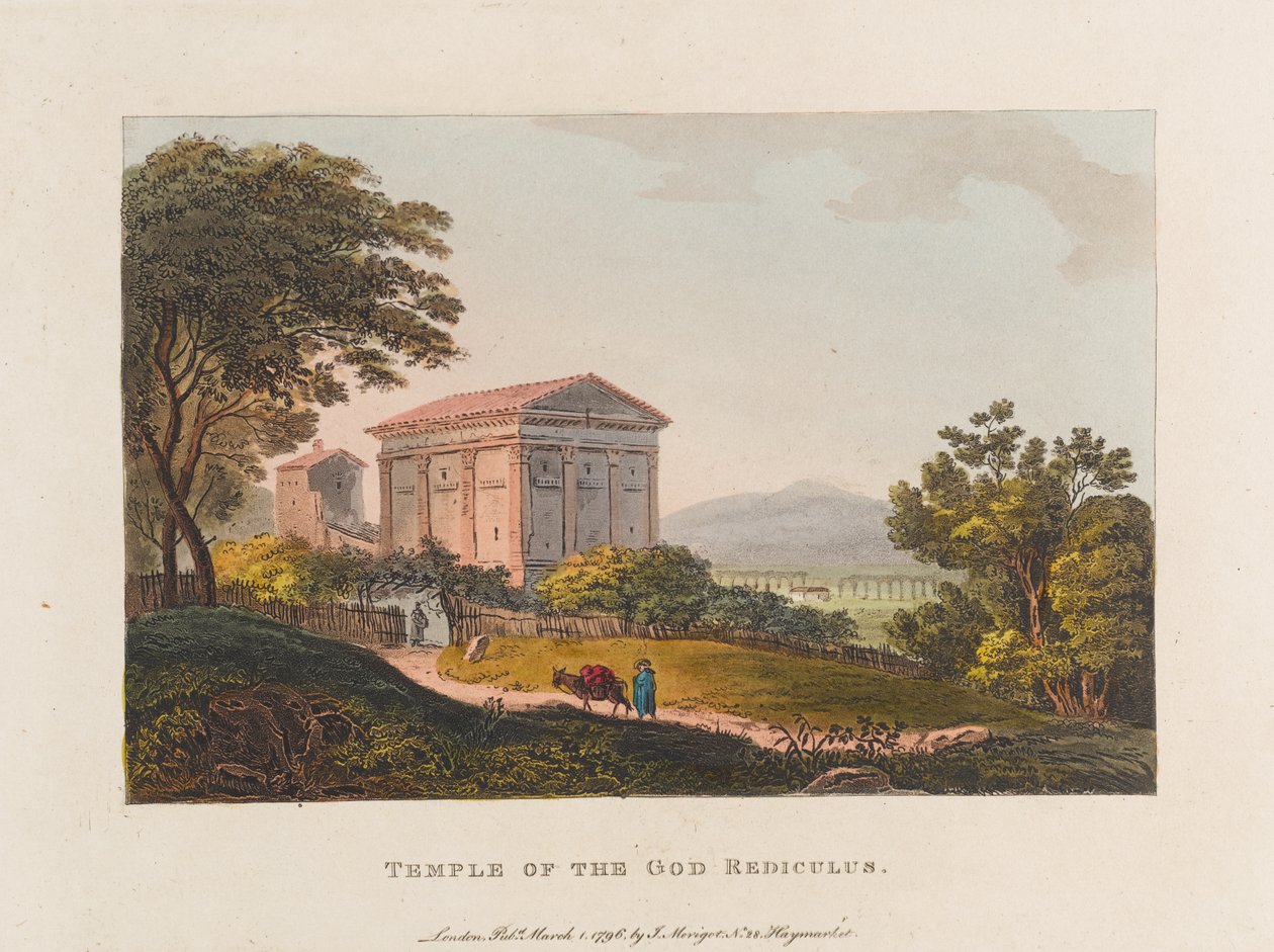 Tempel des Gottes Rediculus von J. Merigot
