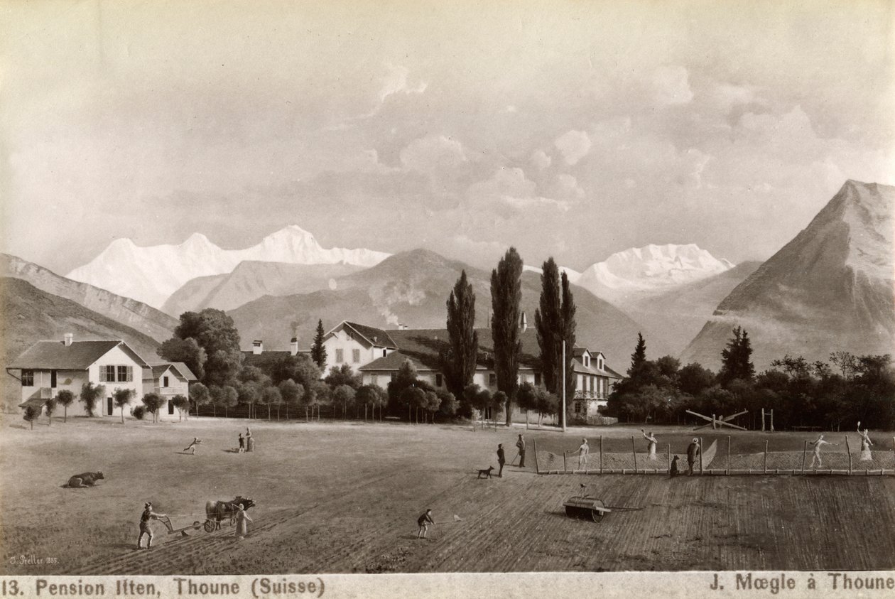 Pension Liten, Thun, Schweiz, 1885 von J Moegle