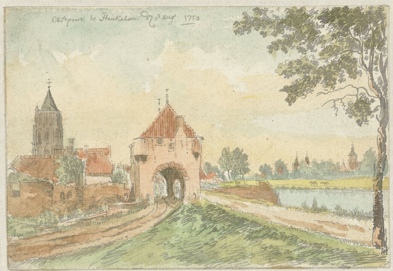 Das Osttor in Heukelom von J. Molijn