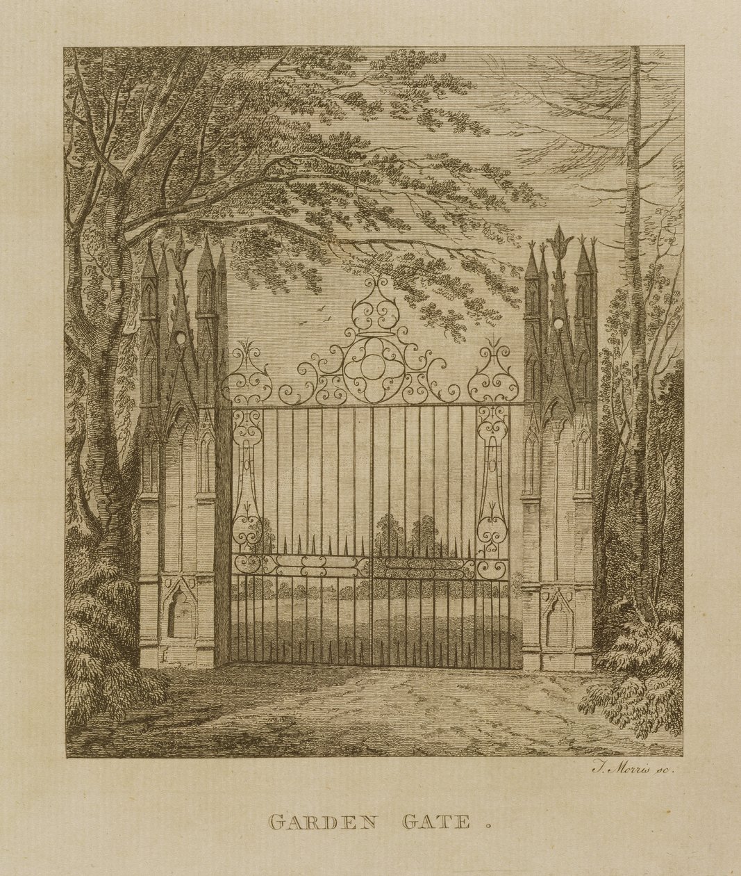 Gartentor in Strawberry Hill von J. Morris