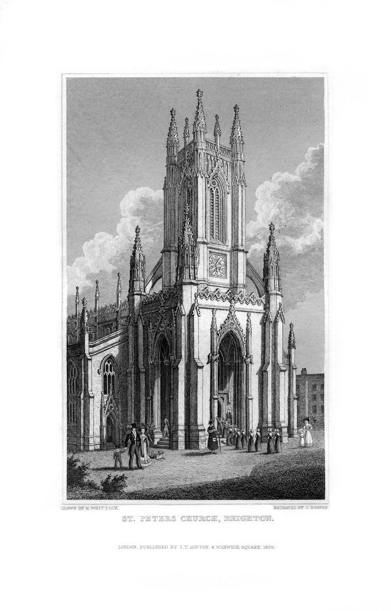 St. Peters Kirche, Brighton, East Sussex, 1829 von J. Rogers