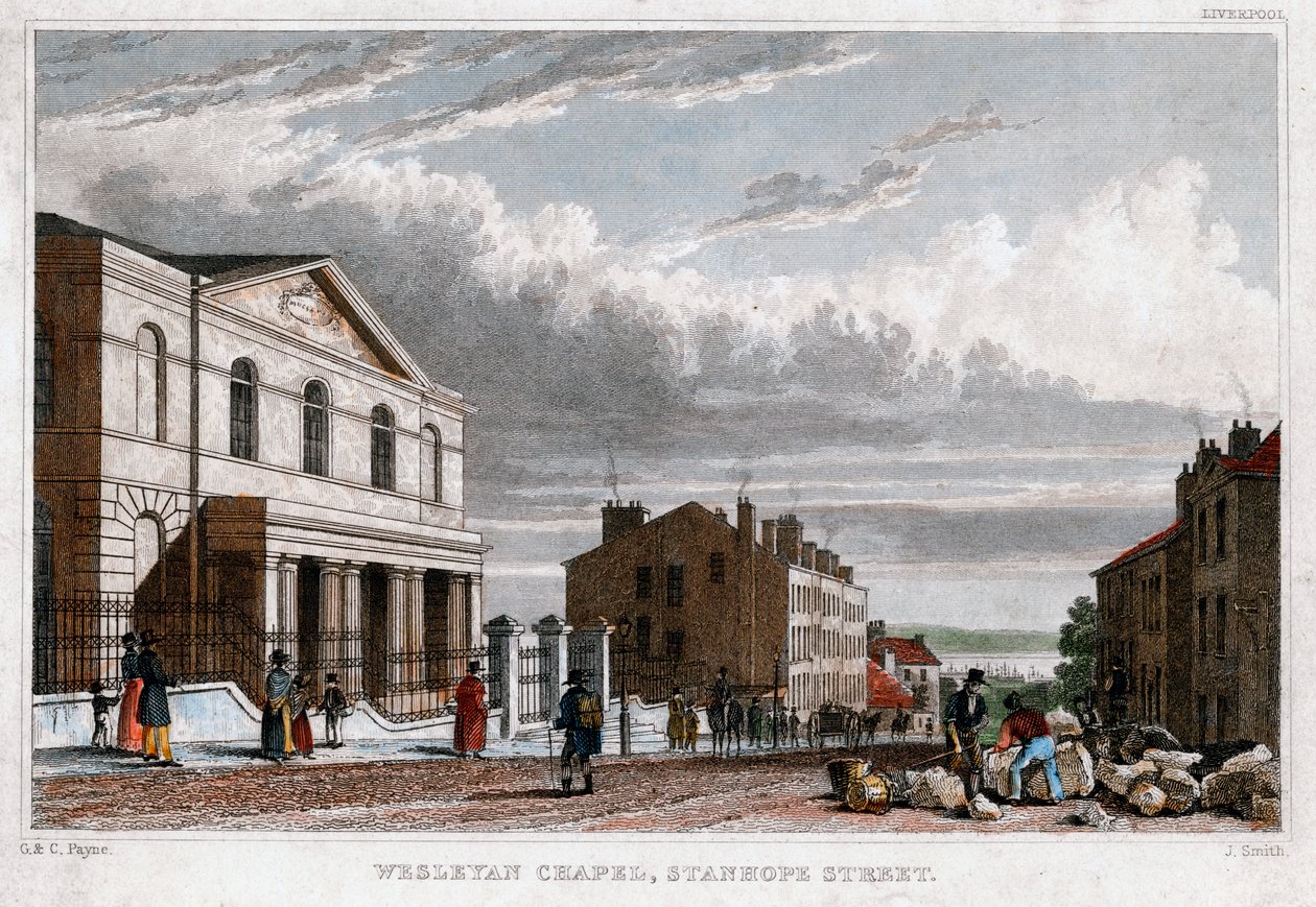 Wesleyanische Kapelle, Stanhope Street, London, 1830 von J. Smith