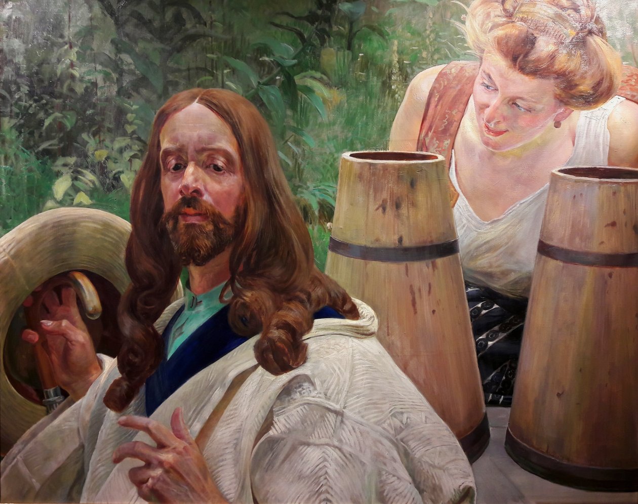 Christus und die Samariterin von Jacek Malczewski