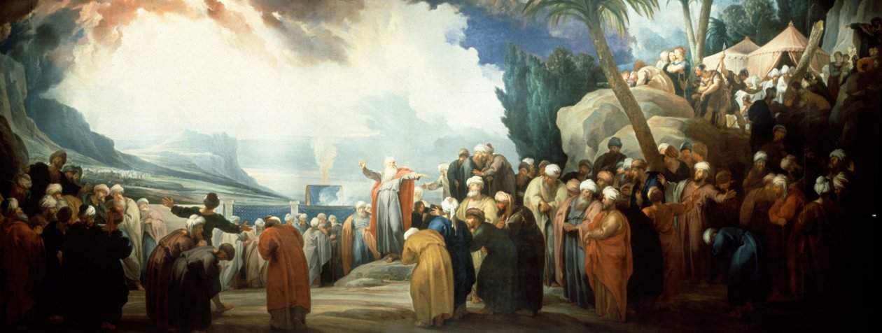 Moses wählt den Rat der siebzig Ältesten von Jacob de Wit