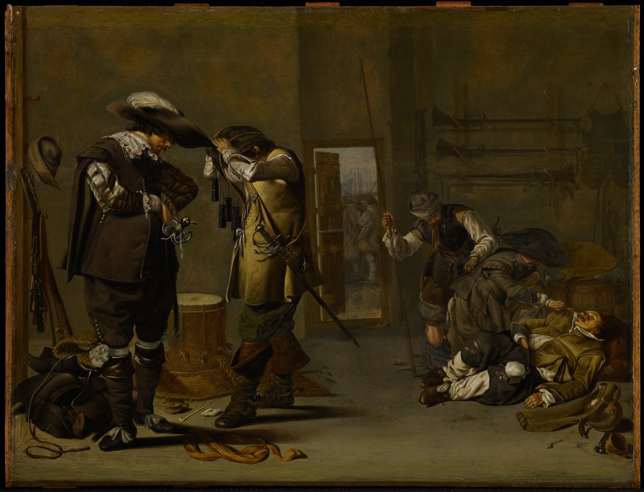 Soldaten rüsten sich, Mitte der 1630er Jahre von Jacob Duck
