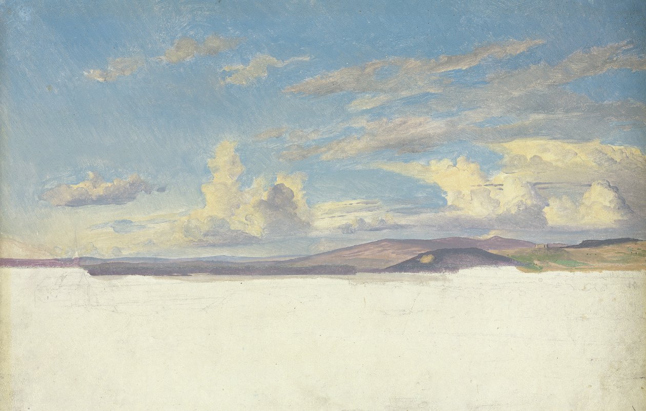 Wolkenstudie, ca. 1830 von Jacob Gensler