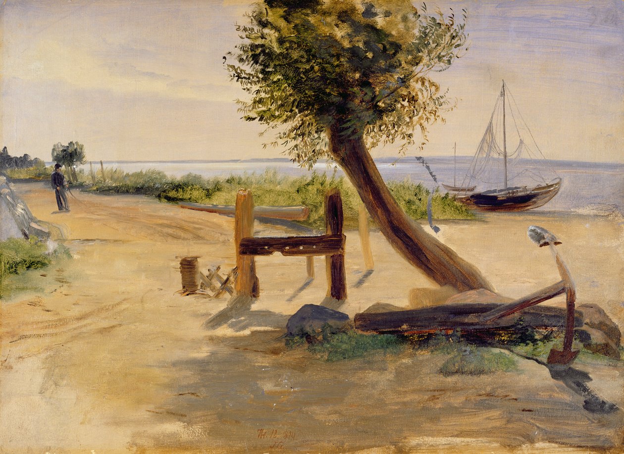 Die Ufer der Elbe, 1840 von Jacob Gensler