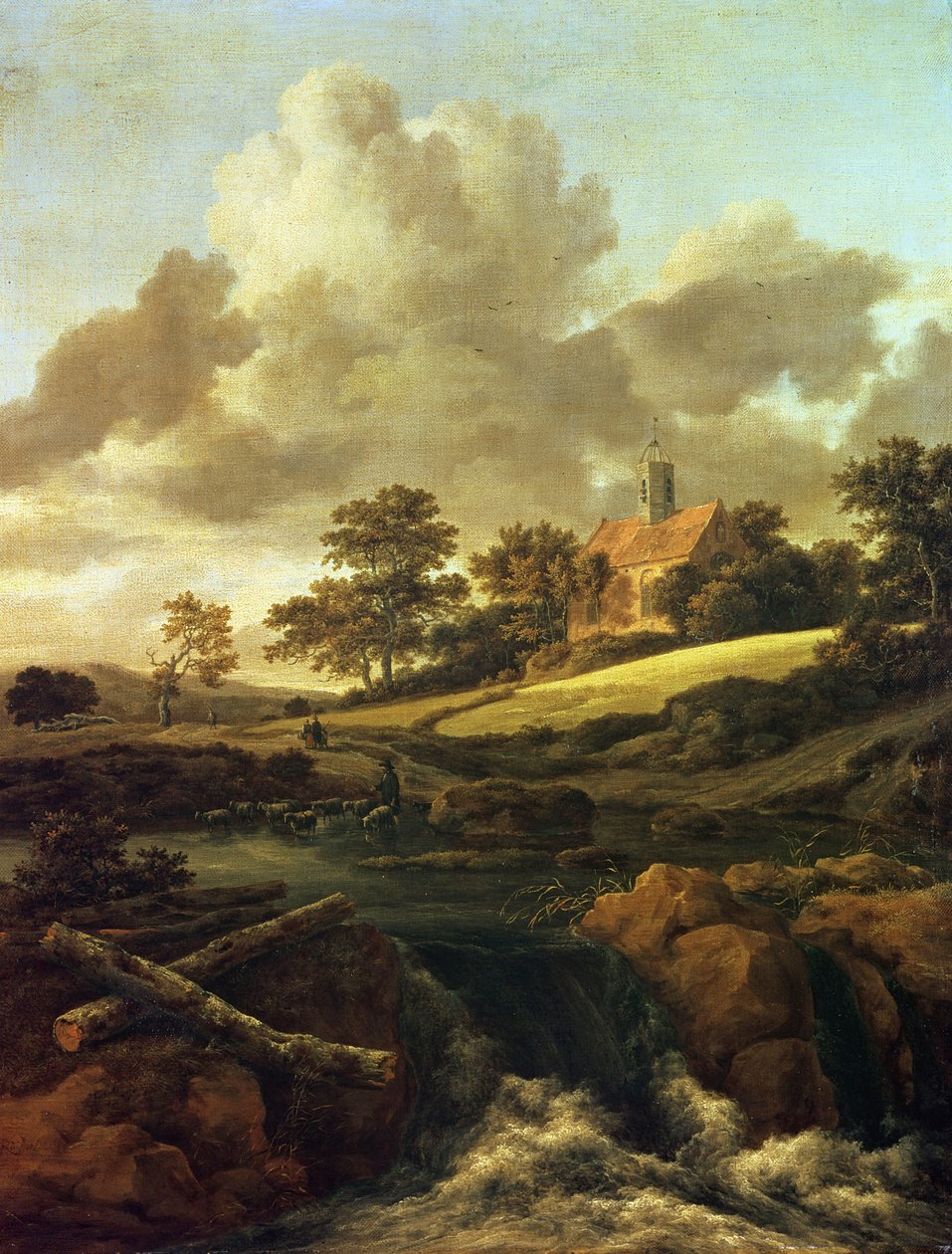 Landschaft mit einem Bach von Jacob van Ruisdael