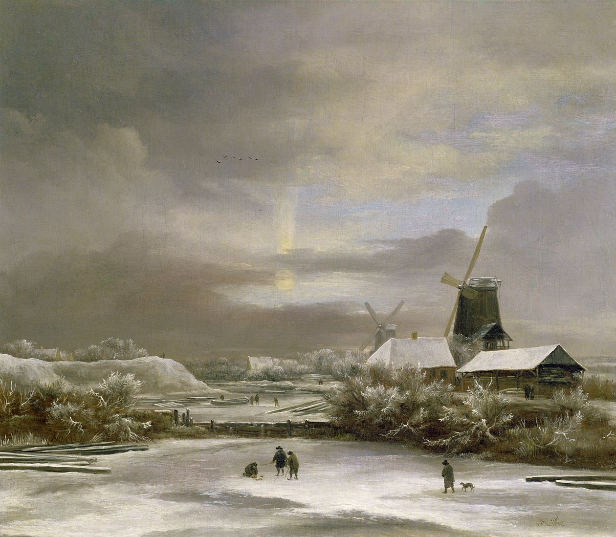 Winterlandschaft von Jacob van Ruisdael