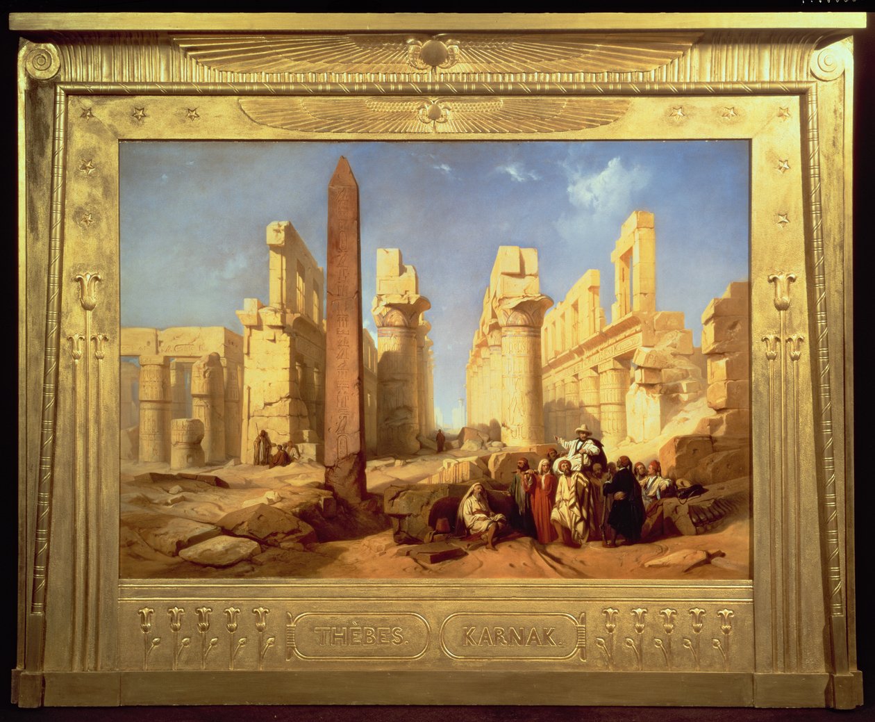 Die Ruinen des Palastes von Karnak in Theben, 1856 von Jacob Jacobs