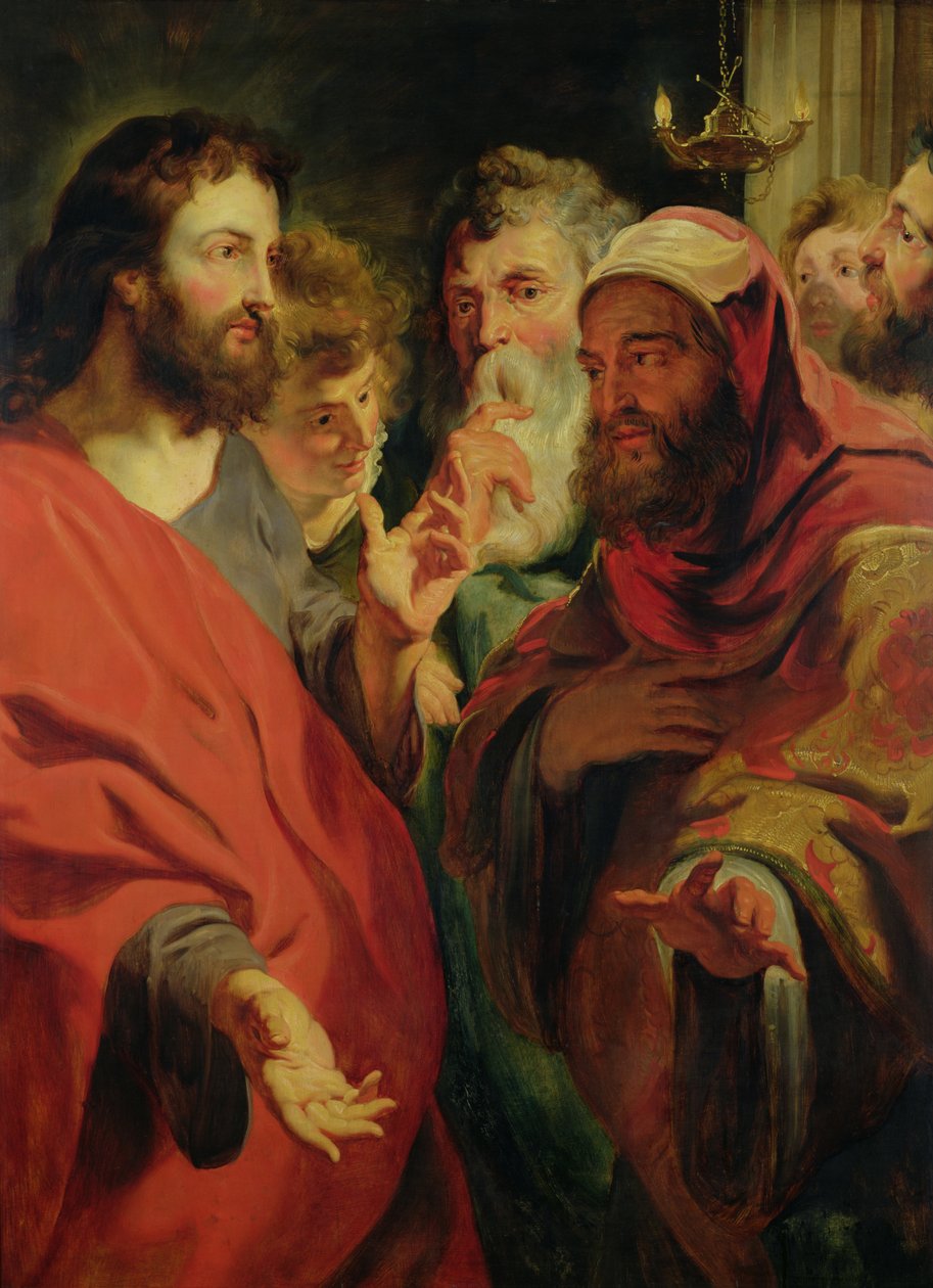 Christus unterweist Nikodemus von Jacob Jordaens