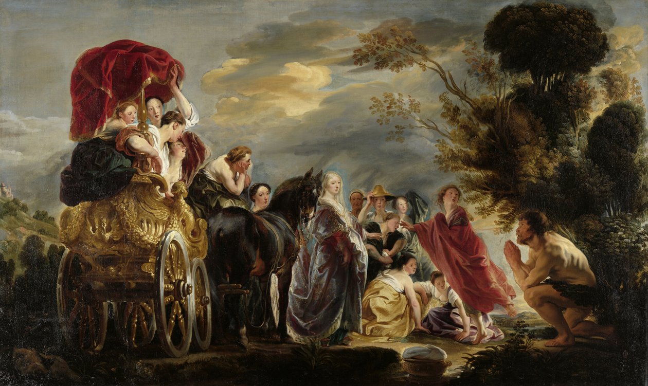Die Begegnung von Odysseus und Nausikaa von Jacob Jordaens
