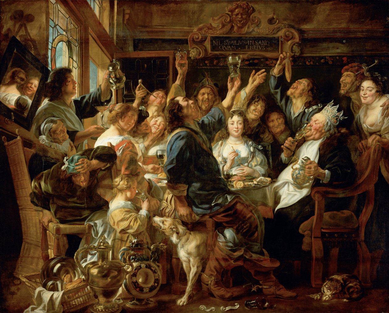 Das Fest des Bohnenkönigs von Jacob Jordaens
