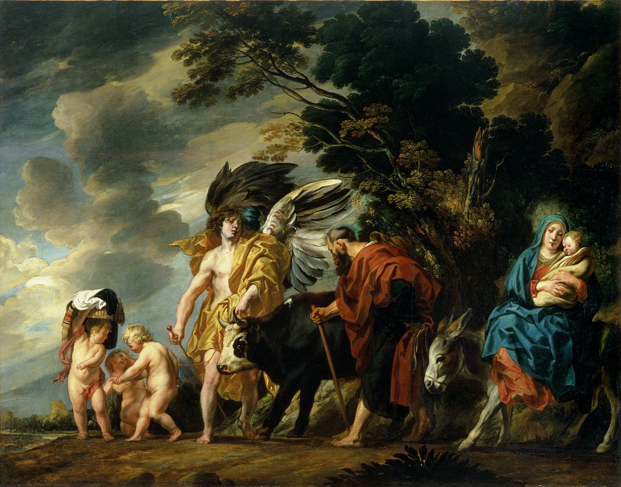 Die Flucht nach Ägypten, 1647 von Jacob Jordaens