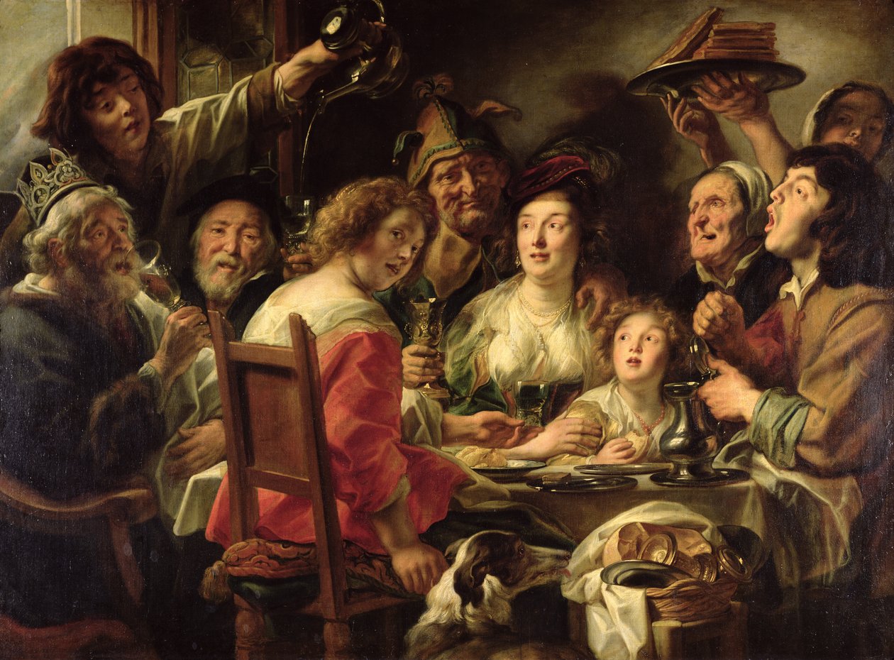 Der König trinkt von Jacob Jordaens