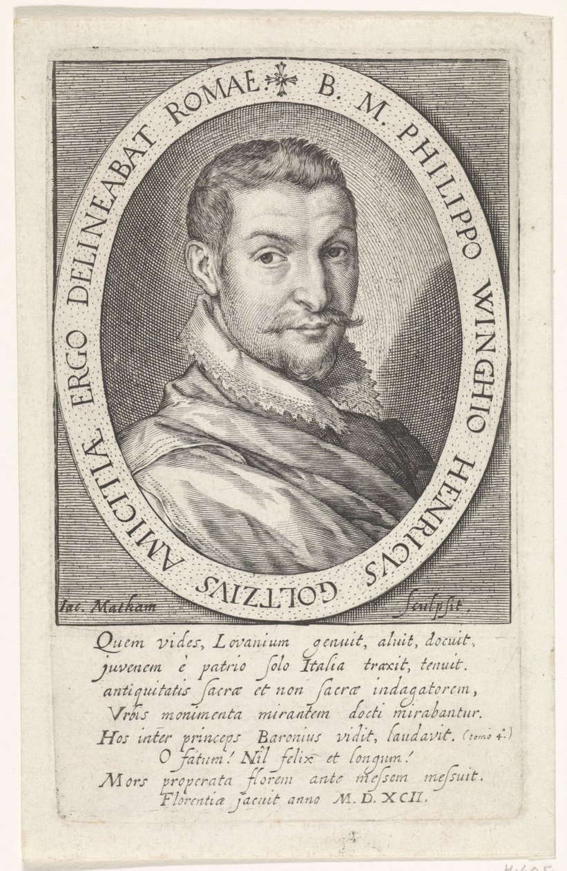 Porträt von Philips van Winghe von Jacob Matham