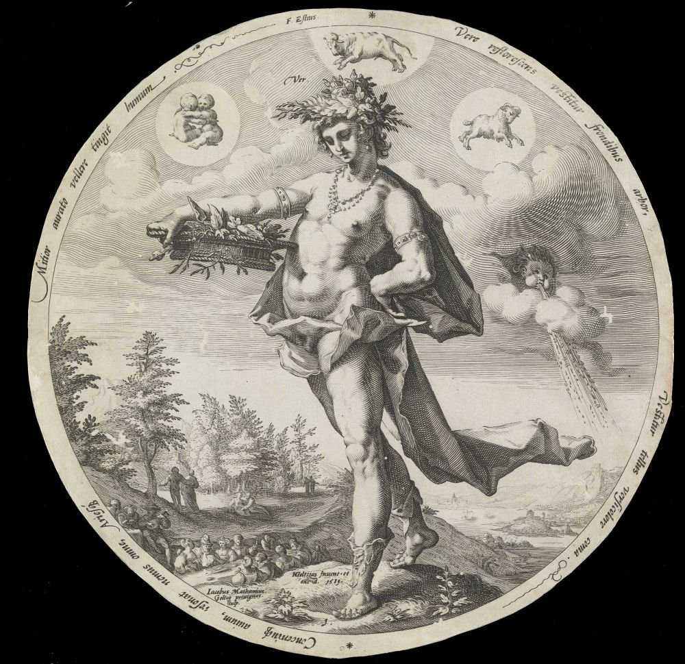 Jahreszeiten - Frühling von Jacob Matham