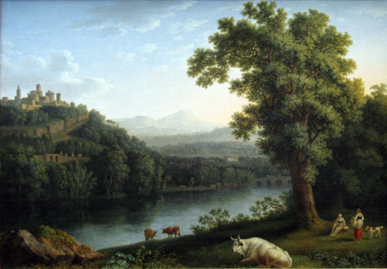 Flusslandschaft von Jacob Philippe Hackert