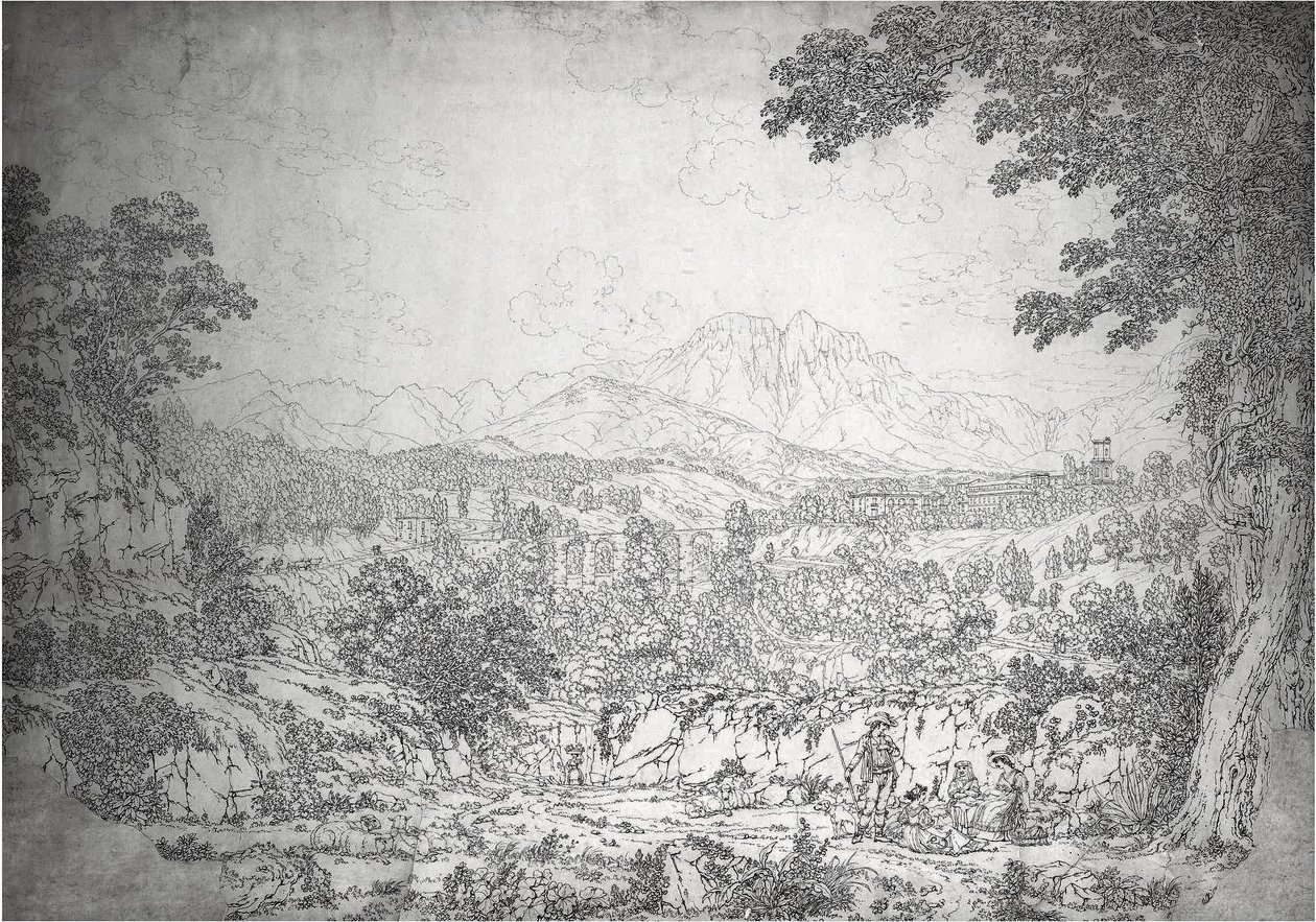 Blick auf Cava dei Tirreni von Jacob Philippe Hackert