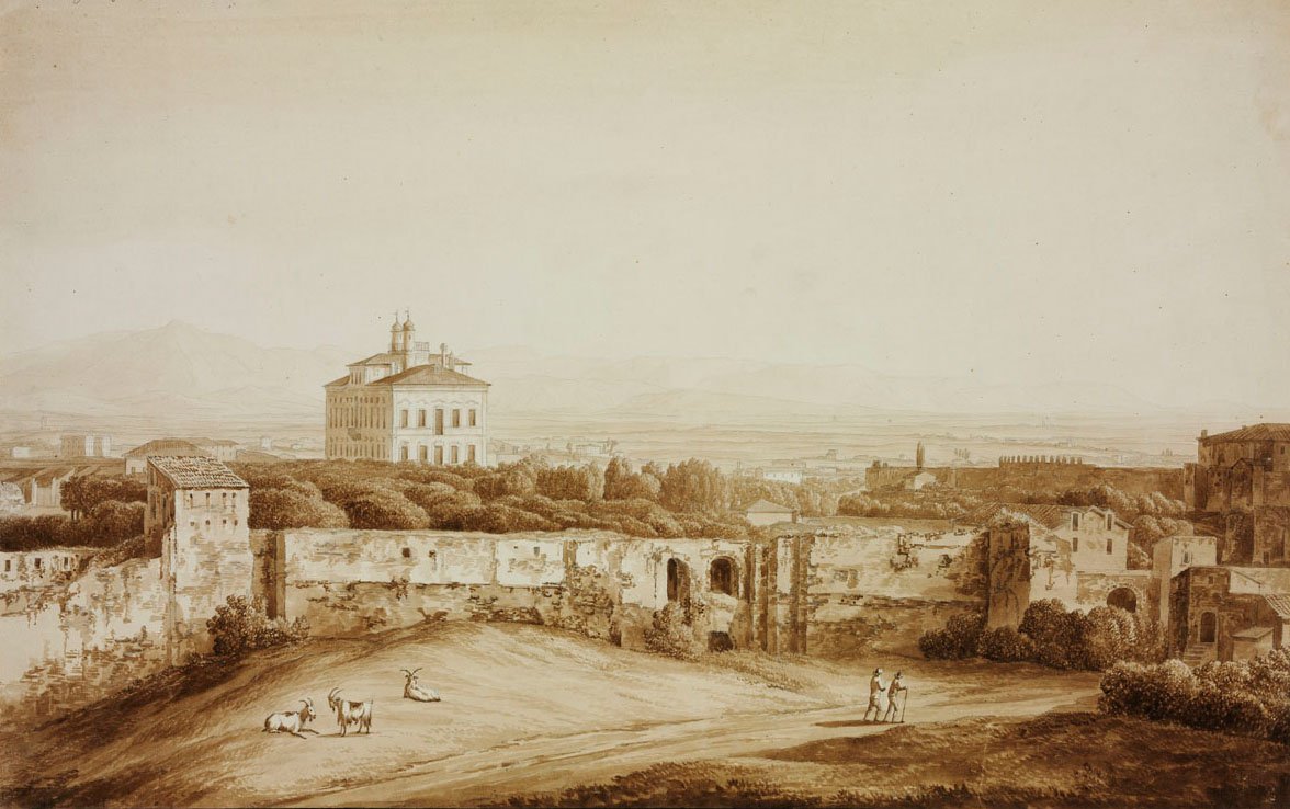 Villa Costaguto in Rom von Jacob Philippe Hackert