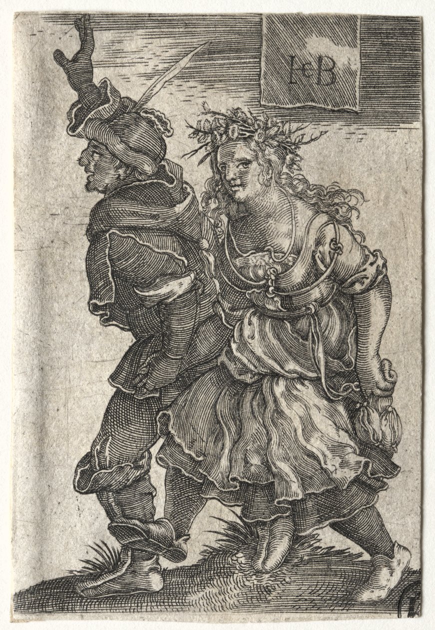 Ein tanzendes Bauernpaar von Jacob Binck
