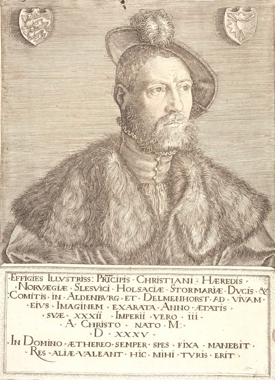 Porträt von König Christian III von Jacob Binck
