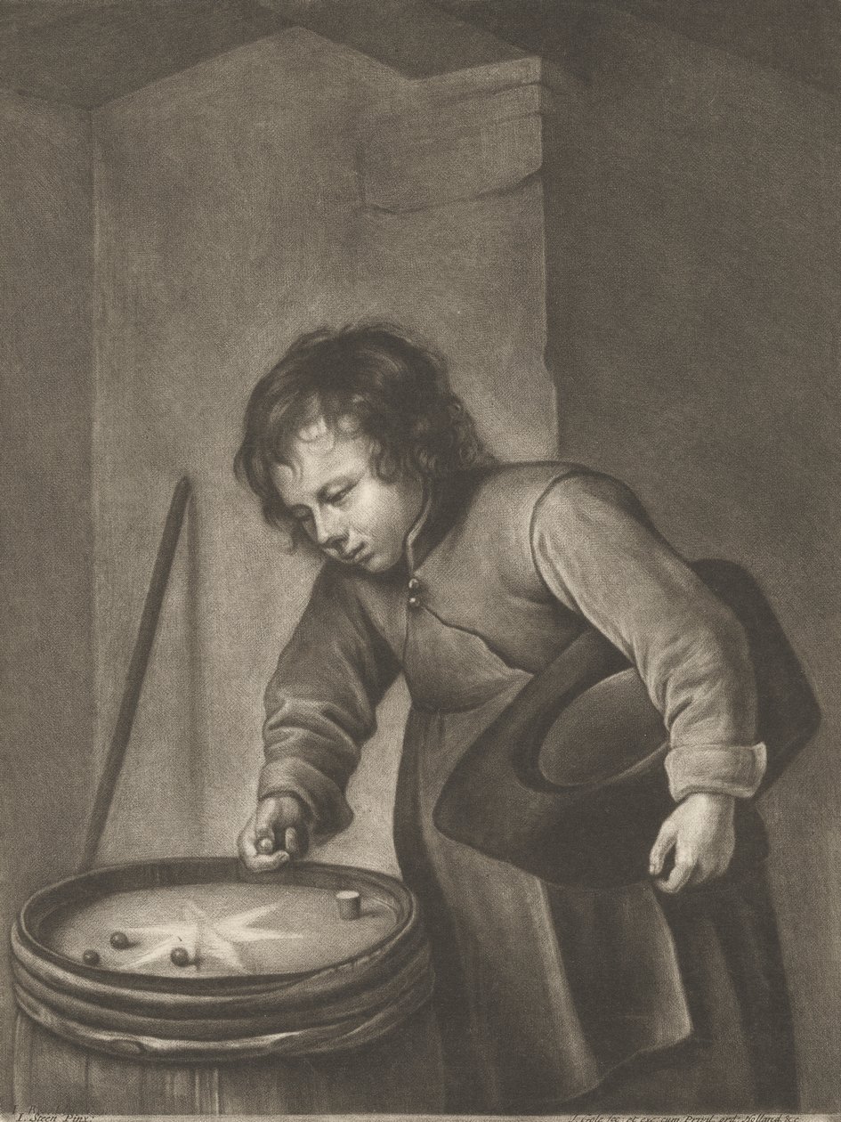 Junge spielt Murmeln von Jacob Gole
