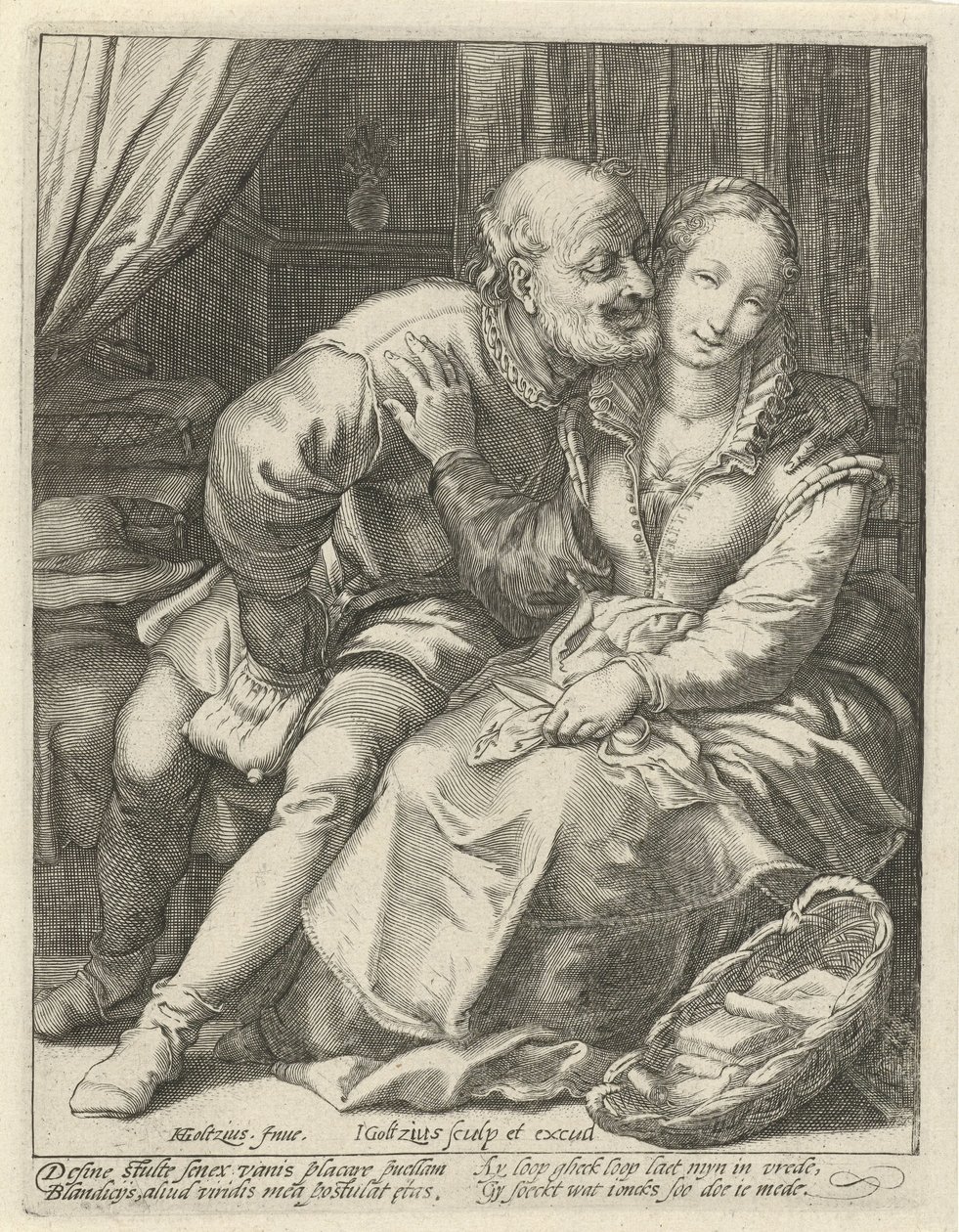 Ungleiche Liebe von Jacob Goltzius (II)