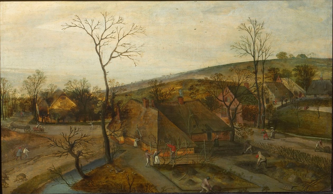 Die vier Jahreszeiten: Frühling, 1577 von Jacob Grimmer