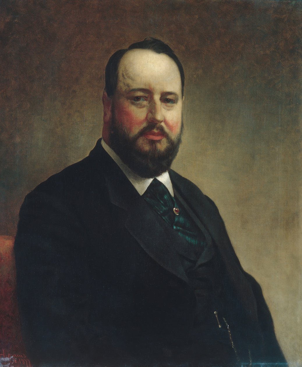 Joseph W. Drexel, 1877 von Jacob Hart Lazarus