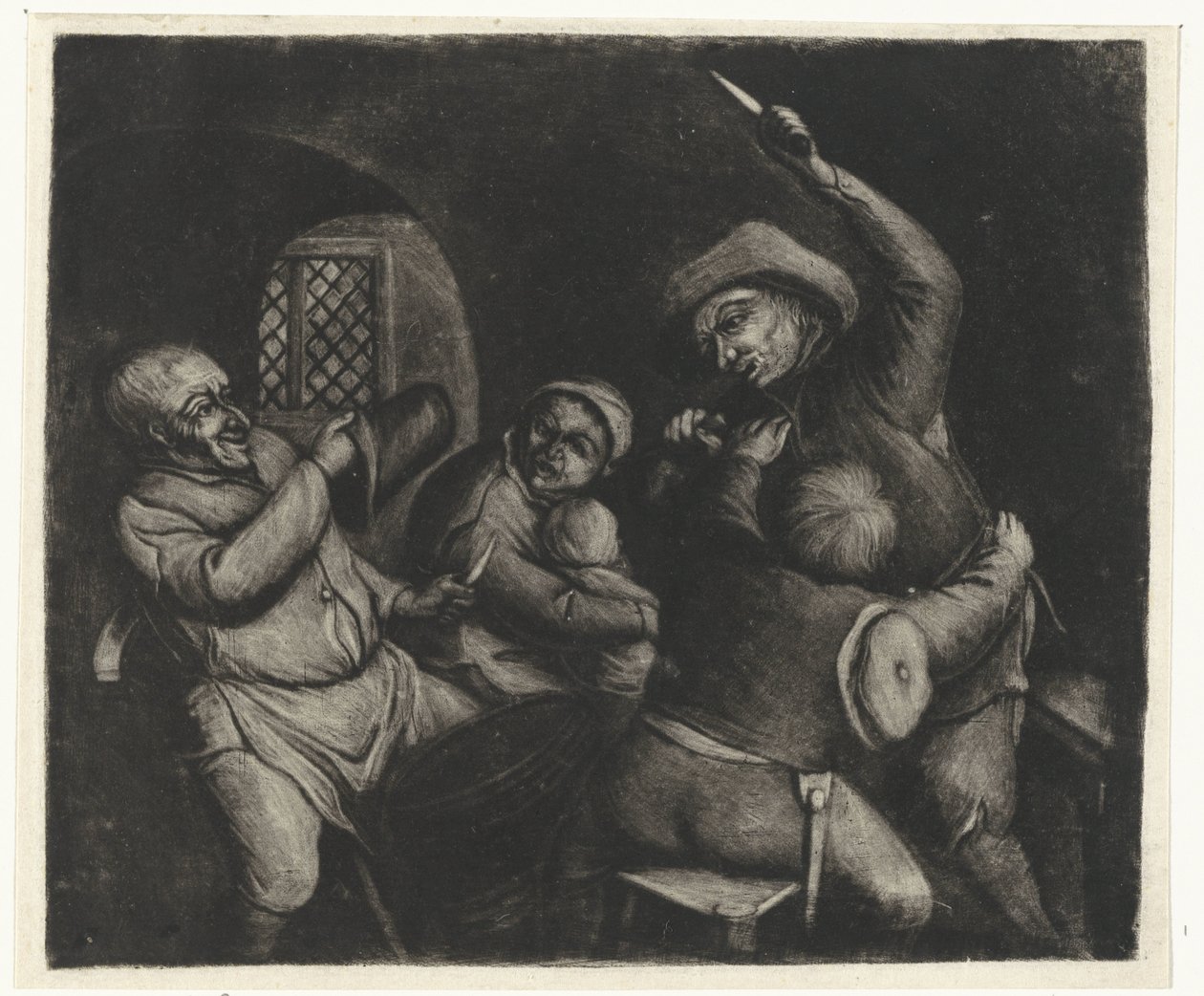 Kämpfende Männer von Jacob Hoolaart