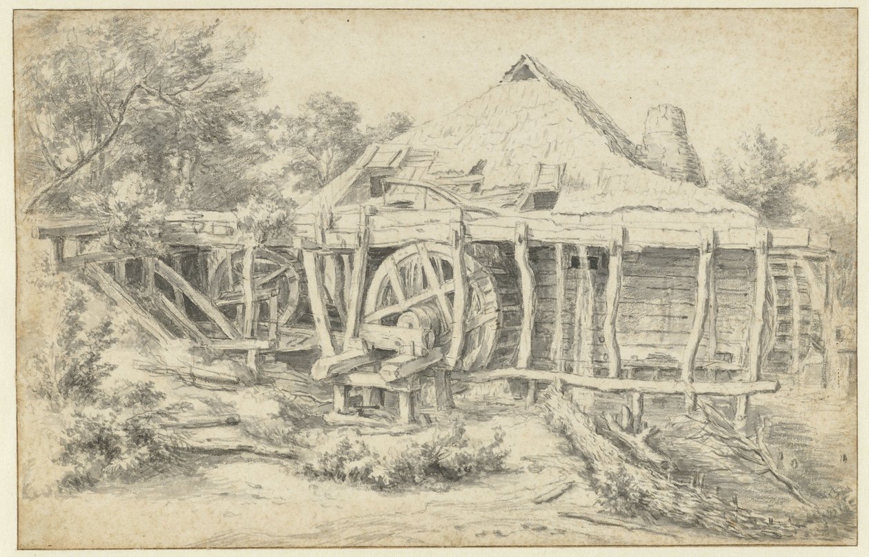 Ansicht einer Wassermühle von Jacob van Ruisdael