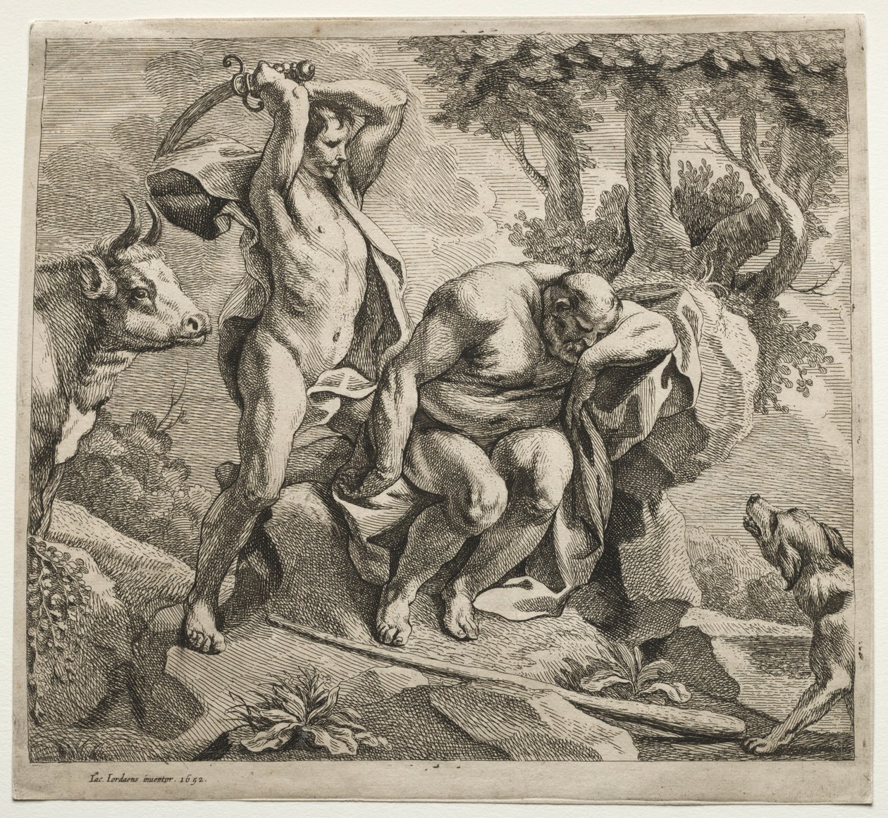 Merkur tötet Argus, 1652 von Jacob Jordaens