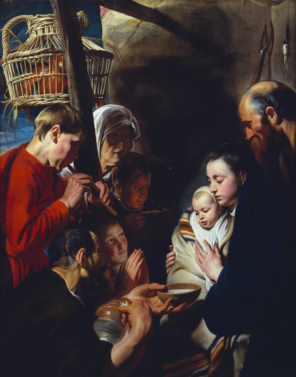 Die Anbetung der Hirten von Jacob Jordaens