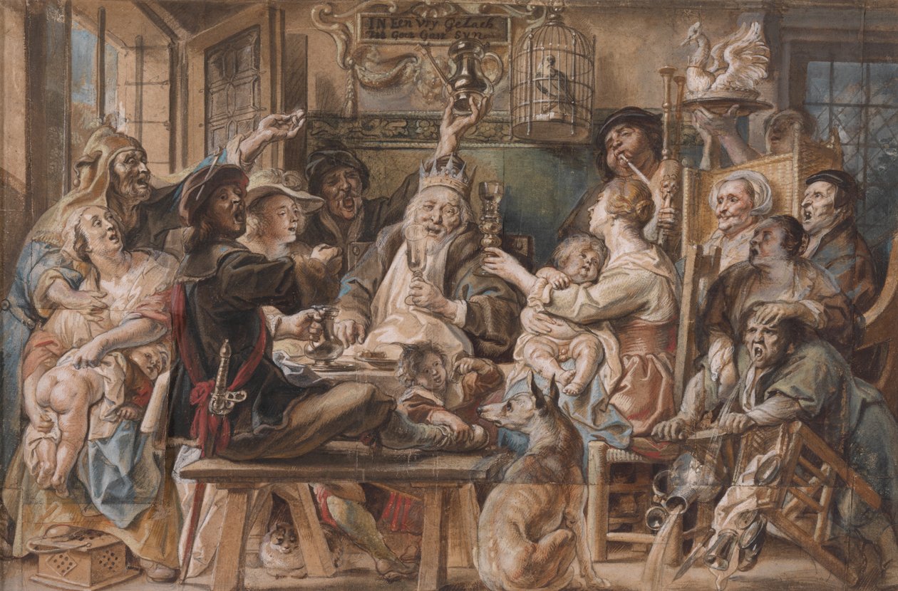 Der König trinkt von Jacob Jordaens