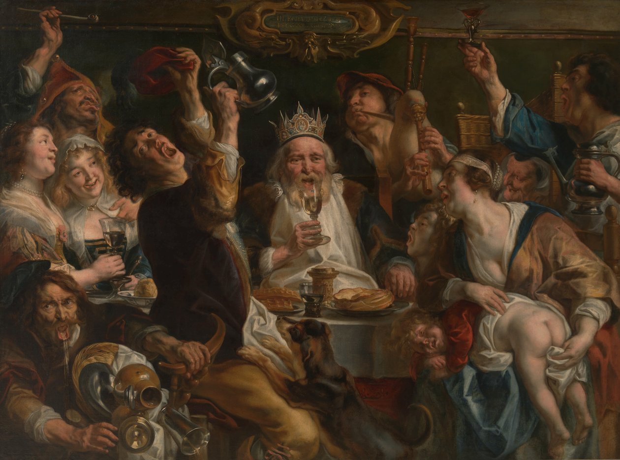 Der König trinkt von Jacob Jordaens