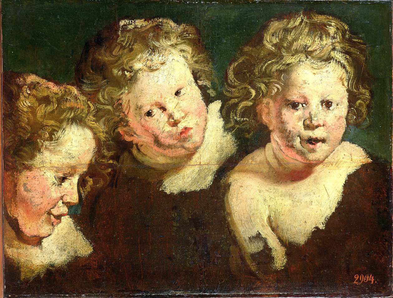 Drei Kinderköpfe, um 1618 von Jacob Jordaens