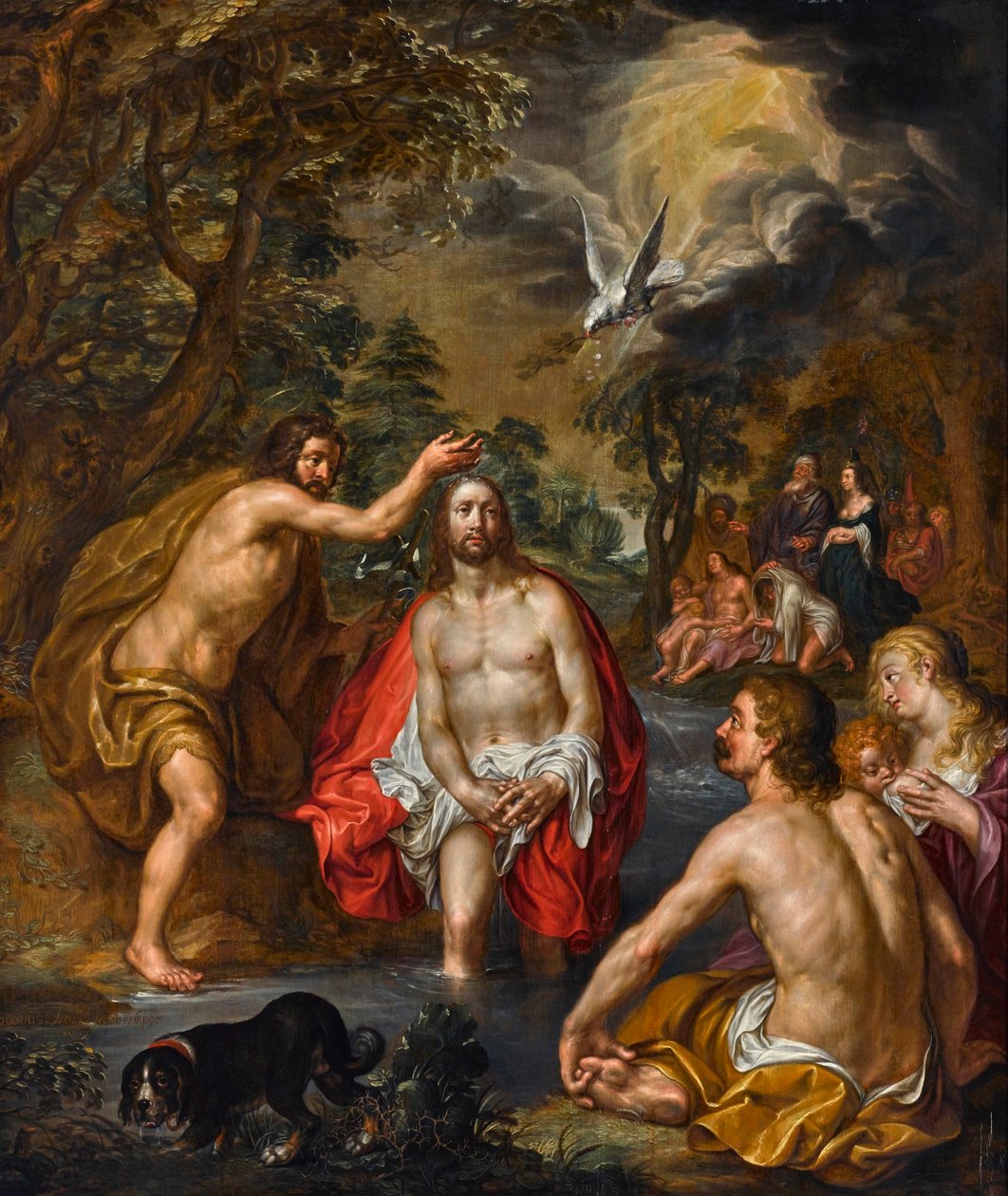 Die Taufe Christi von Jacob Lois