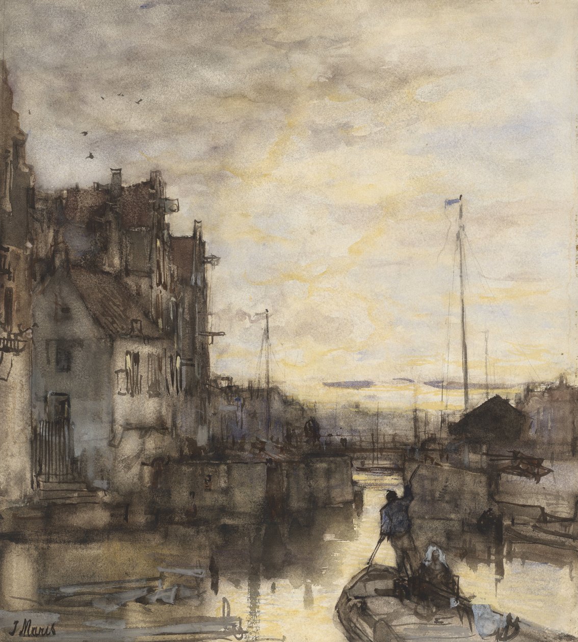 Stadtansicht bei Abend von Jacob Maris