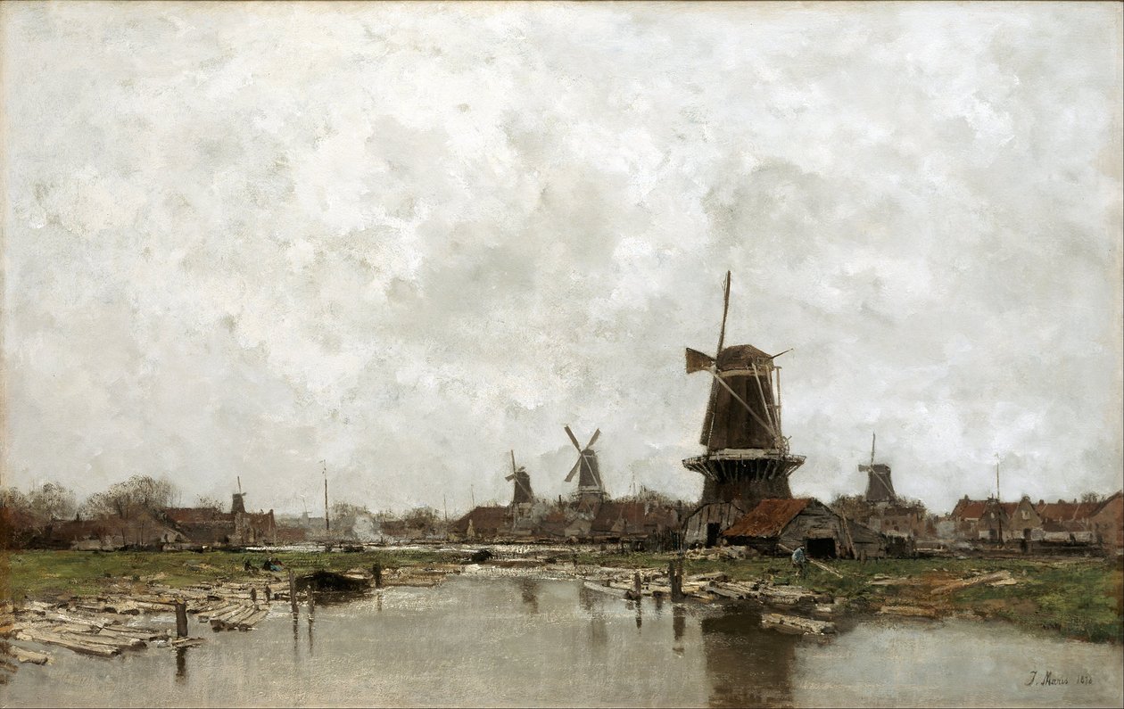 Die fünf Windmühlen von Jacob Maris