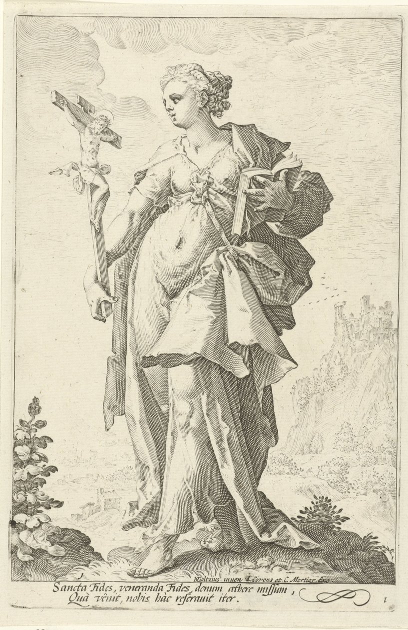 Glaube (Fides) von Jacob Matham (attributed to)