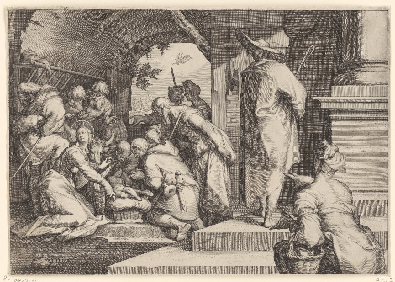 Anbetung der Hirten von Jacob Matham