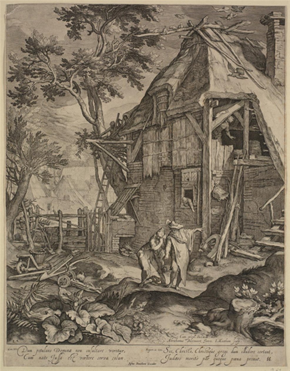 Abraham, der Hagar vertreibt von Jacob Matham