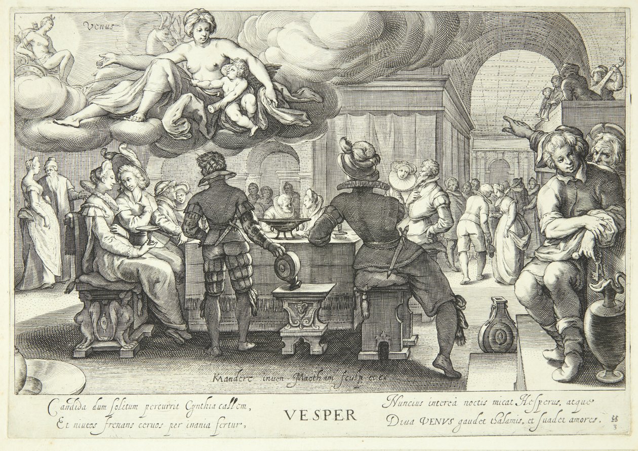 Abend, Zeit der Venus von Jacob Matham
